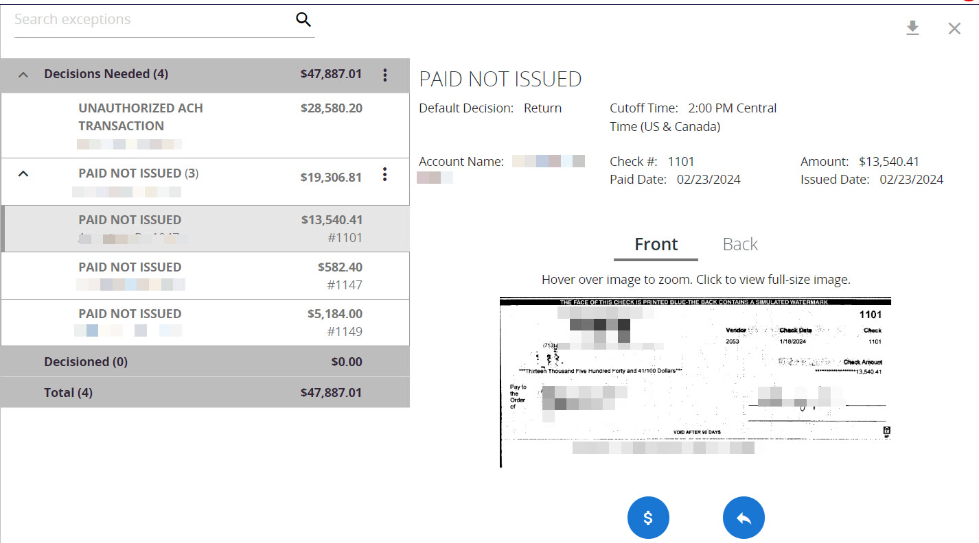 ACH and Check Positive Pay | Texas Capital Bank